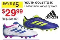 Dunham's Sports ADIDAS YOUTH GOLETTO IX offer