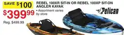 Dunham's Sports REBEL 100XR SIT-IN OR REBEL 100XP SIT-ON ANGLER KAYAK offer