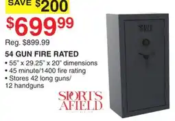 Dunham's Sports SPORTS AFIELD 54 GUN FIRE RATED offer