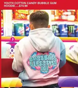 Dunham's Sports YOUTH COTTON CANDY BUBBLE GUM HOODIE offer