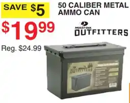 Dunham's Sports MOSSY OAK OUTFITTERS 50 CALIBER METAL AMMO CAN offer
