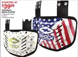 Dunham's Sports SHOCK DOCTOR FOOTBALL BACK PLATES offer