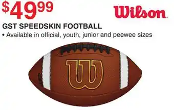 Dunham's Sports GST SPEEDSKIN FOOTBALL offer