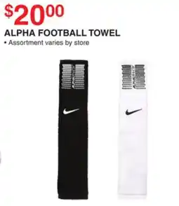 Dunham's Sports ALPHA FOOTBALL TOWEL offer