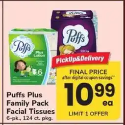 Safeway Puffs Plus Family Pack Facial Tissues offer