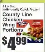 Key Food County Line Chicken Wing Portions offer