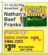Key Food Nathan's Beef Franks offer