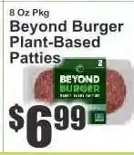 Key Food Beyond Burger Plant-Based Patties offer