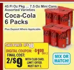 Key Food Coca-Cola 6 Packs offer