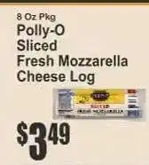 Key Food Polly-O Sliced Fresh Mozzarella Cheese Log offer