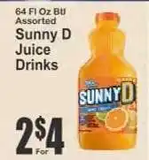 Key Food Sunny D Juice Drinks offer
