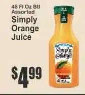 Key Food Simply Orange Juice offer