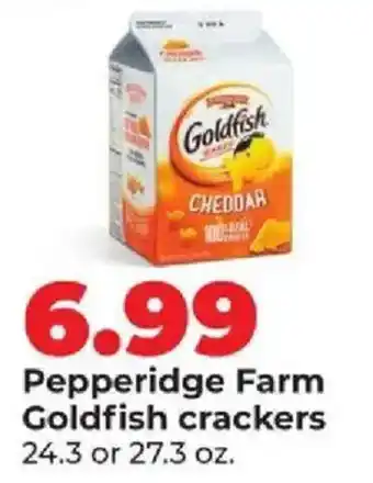 Hy-Vee Pepperidge Farm Goldfish crackers offer