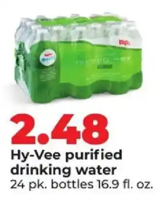 Hy-Vee Hy-Vee purified drinking water offer