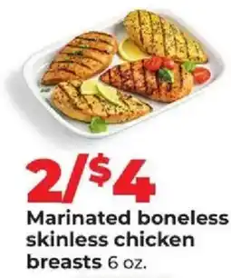 Hy-Vee Marinated boneless skinless chicken breasts offer