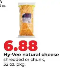 Hy-Vee Hy-Vee natural cheese offer