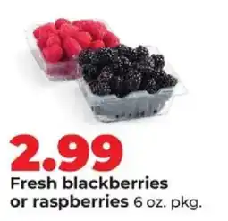 Hy-Vee Fresh blackberries or raspberries offer