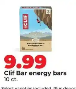 Hy-Vee Clif Bar energy bars offer