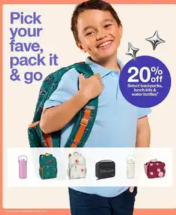 Target Select backpacks, lunch kits & water bottles offer