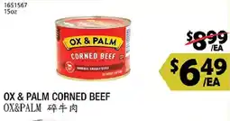 99 Ranch Ox & Palm Corned Beef offer
