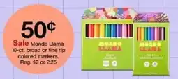 Target Mondo Llama colored markers offer