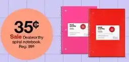 Target Dealworthy spiral notebook offer