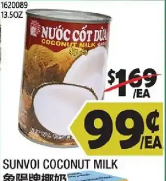 99 Ranch Sunvoi coconut milk offer