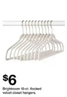Target Brightroom flocked velvet closet hangers offer