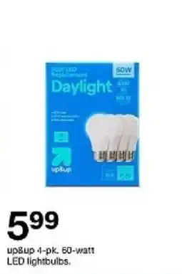 Target up&up 60-watt LED lightbulbs offer