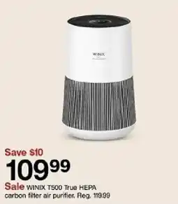 Target Winix t500 true hepa carbon filter air purifier offer