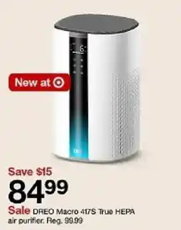 Target Dreo Macro 417s True HePa Air Purifier offer