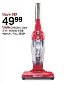 Target Dirt Devil Vibe 3-in-1 corded stick vacuum offer