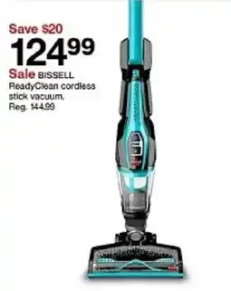 Target Bissell readyclean cordless stick vacuum offer