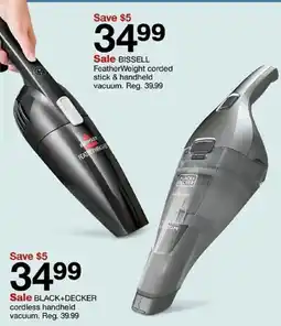 Target Bissell featherweight corded stick & handheld vacuum offer