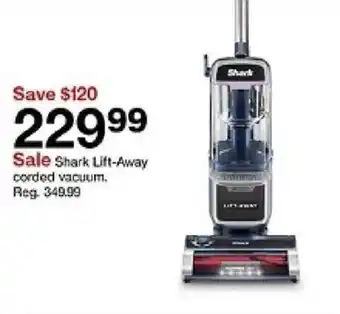 Target Shark lift-away corded vacuum offer