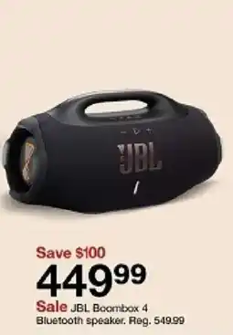 Target Jbl boombox 4 bluetooth speaker offer