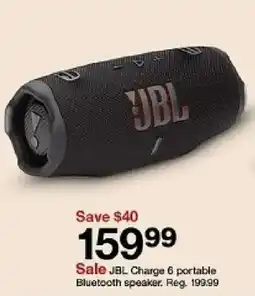 Target Jbl charge 6 portable bluetooth speaker offer