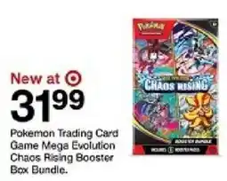 Target Pokemon Trading Card Game Mega Evolution Chaos Rising Booster Box Bundle offer