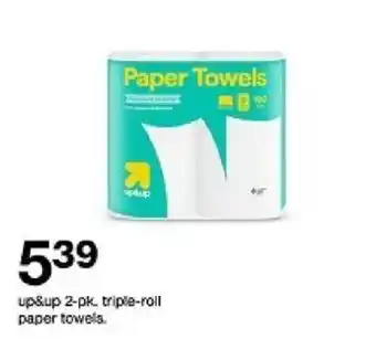 Target up&up 2-pk. triple-roll paper towels offer