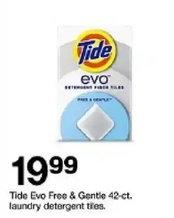 Target Tide Evo Free & Gentle laundry detergent tiles offer