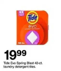 Target Tide Evo Spring Blast laundry detergent tiles offer