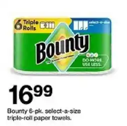 Target Bounty triple-roll paper towels offer