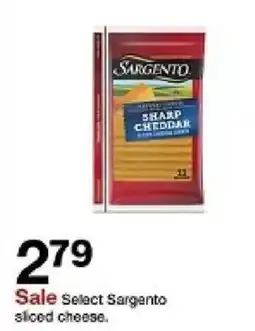 Target Select Sargento sliced cheese offer