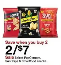 Target Select PopCorners, SunChips & Smartfood snacks offer