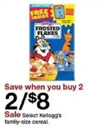 Target Select Kellogg's family-size cereal offer