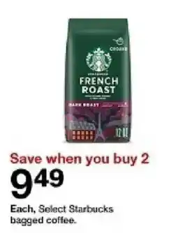 Target Select Starbucks bagged coffee offer