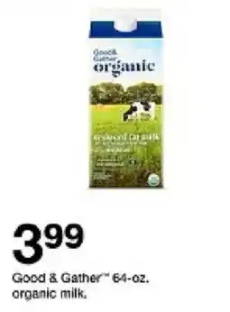 Target Good & Gather organic milk offer