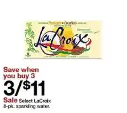 Target Select LaCroix sparkling water offer