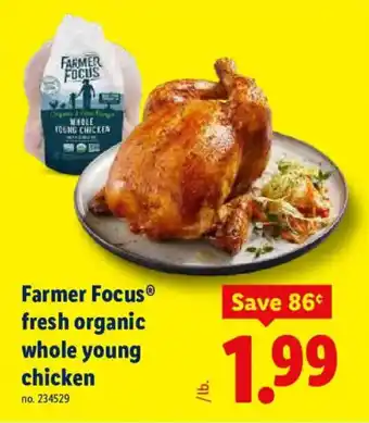 Lidl Farmer Focus fresh organic whole young chicken offer