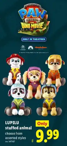 Lidl Lupilu stuffed animal offer